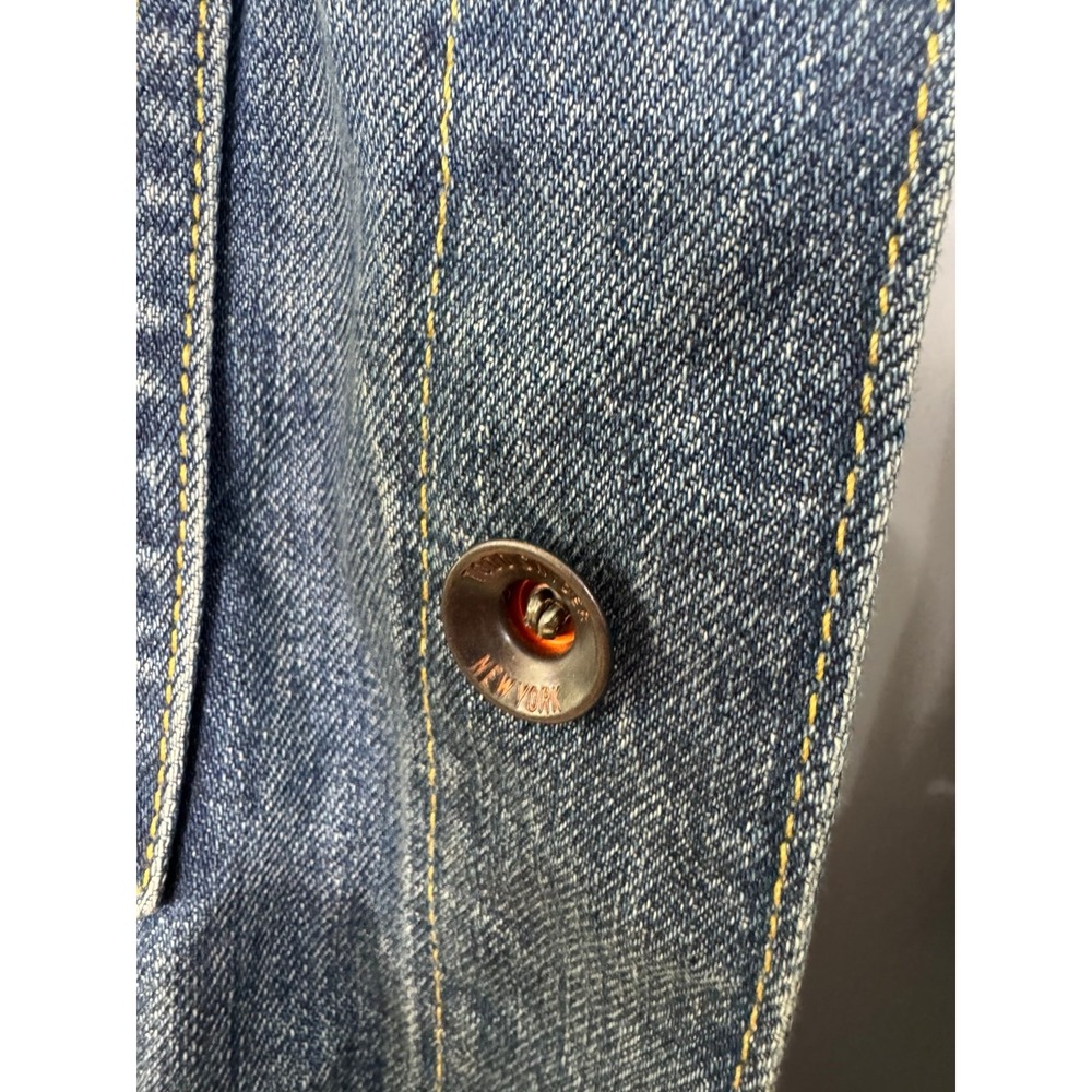 Todd Snyder Men's Selvedge Denim Trucker Jacket Size XL Dylan Medium Wash $328 - Picture 2 of 6